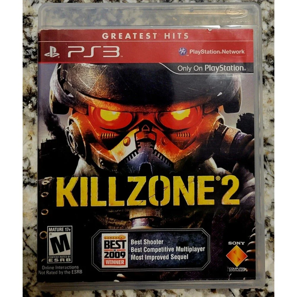 SONY PLAYSTATION 3 PS3: KILLZONE 2 GREATEST HITS,CLN DISC,TESTED FAST SHIPPING